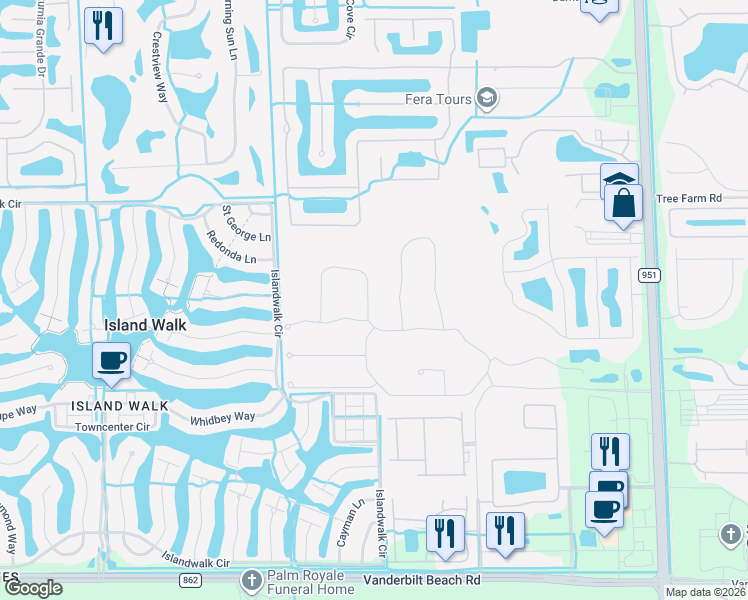 map of restaurants, bars, coffee shops, grocery stores, and more near 4626 Abaca Circle in Naples