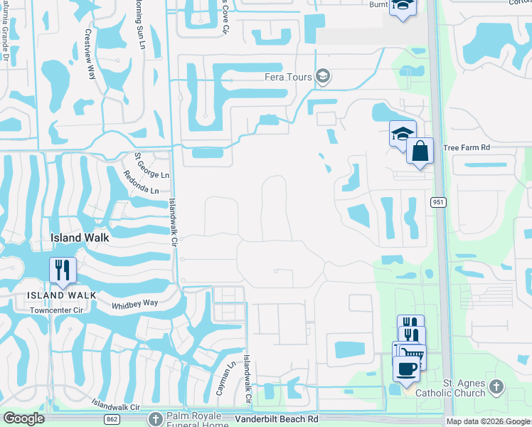 map of restaurants, bars, coffee shops, grocery stores, and more near 4573 Tamarind Way in Naples