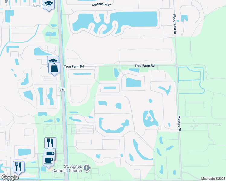map of restaurants, bars, coffee shops, grocery stores, and more near 7806 Bristol Circle in Naples