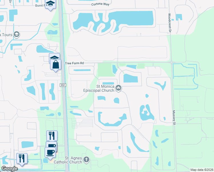 map of restaurants, bars, coffee shops, grocery stores, and more near 7968 Bristol Circle in Naples