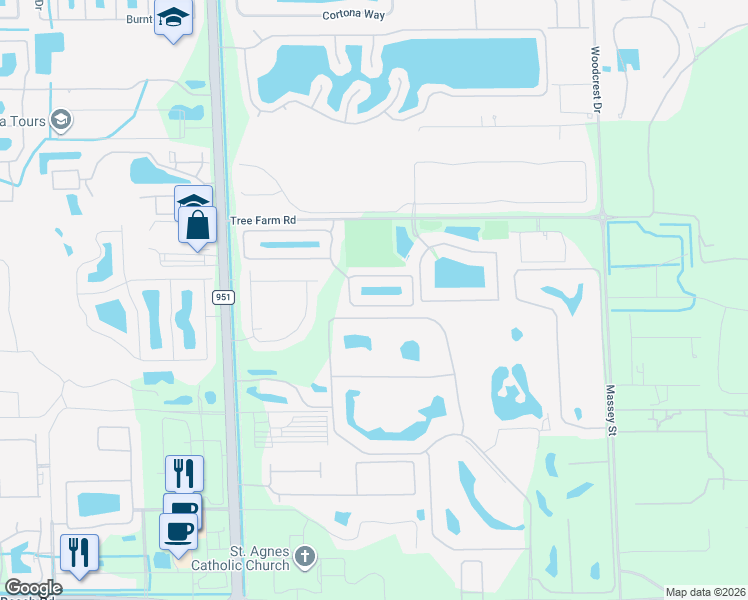 map of restaurants, bars, coffee shops, grocery stores, and more near 7770 Bristol Circle in Naples