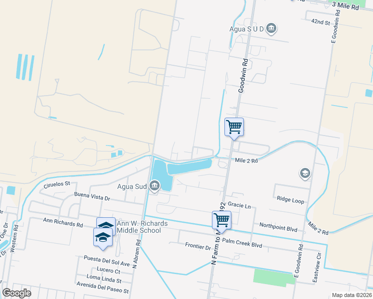 map of restaurants, bars, coffee shops, grocery stores, and more near 6610 West Mile 2 Road in Mission