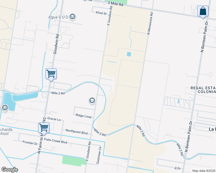 map of restaurants, bars, coffee shops, grocery stores, and more near 32 East Goodwin Road in Mission
