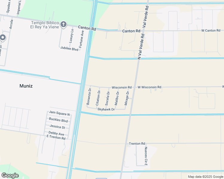 map of restaurants, bars, coffee shops, grocery stores, and more near 3505 Socata Drive in Edinburg