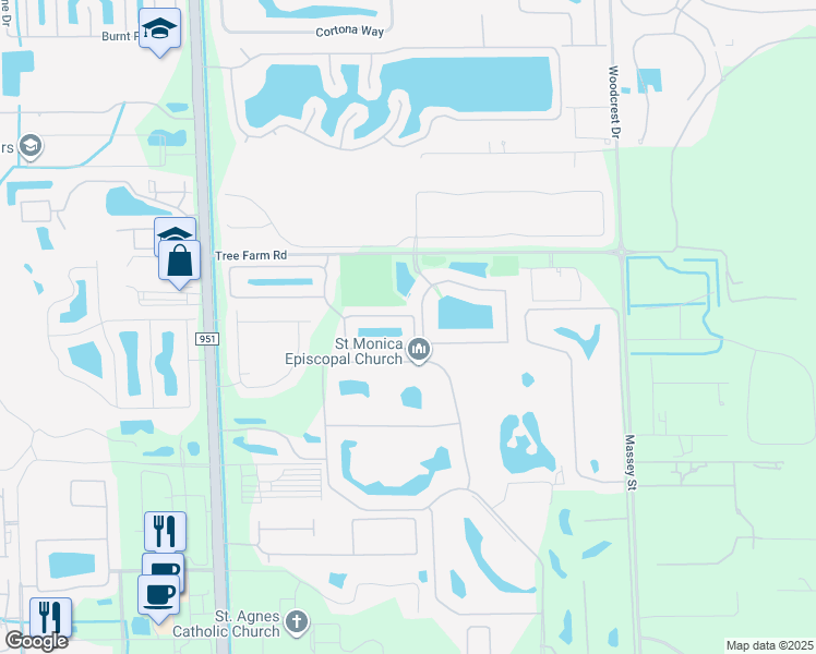 map of restaurants, bars, coffee shops, grocery stores, and more near 7872 Bristol Circle in Naples