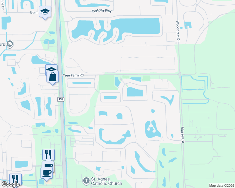 map of restaurants, bars, coffee shops, grocery stores, and more near 7872 Bristol Circle in Naples