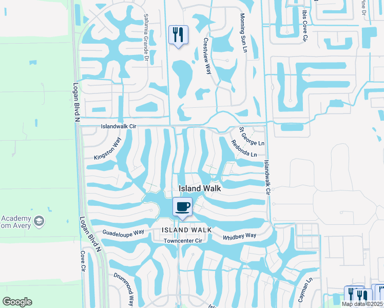 map of restaurants, bars, coffee shops, grocery stores, and more near 4461 Prescott Lane in Naples
