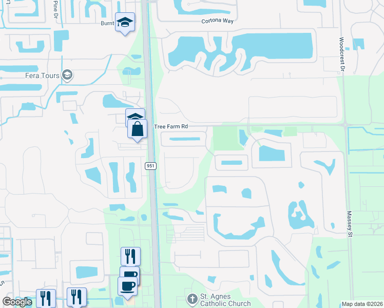 map of restaurants, bars, coffee shops, grocery stores, and more near 7350 Bristol Circle in Naples