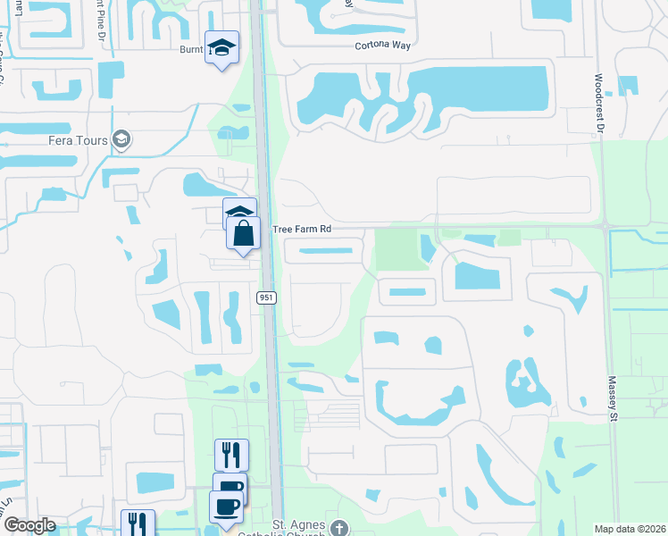 map of restaurants, bars, coffee shops, grocery stores, and more near 7350 Bristol Circle in Naples