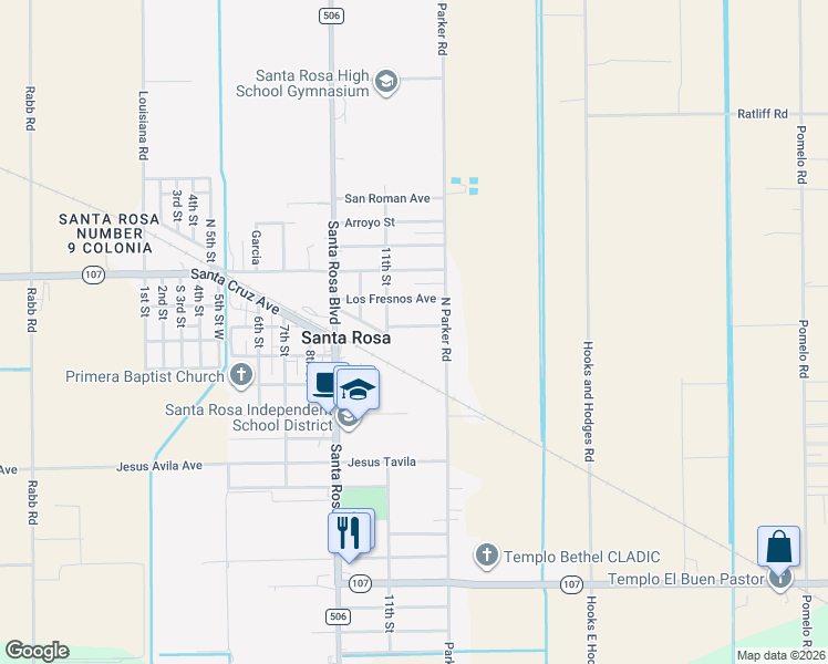 map of restaurants, bars, coffee shops, grocery stores, and more near 315-411 La Russia Ave in Santa Rosa