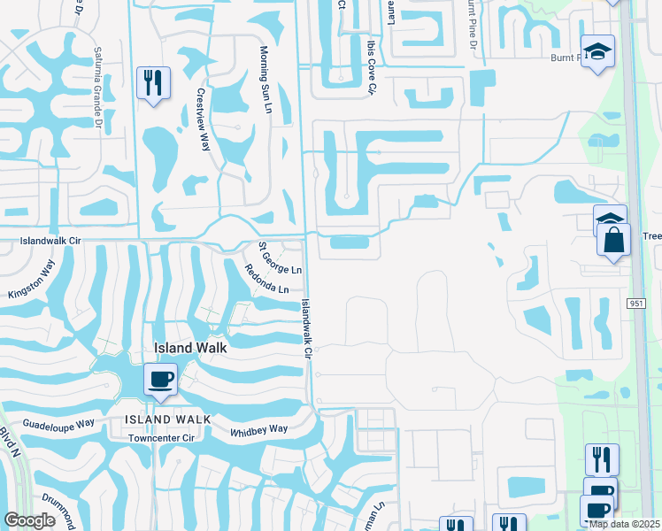 map of restaurants, bars, coffee shops, grocery stores, and more near 14656 Beaufort Circle in Naples