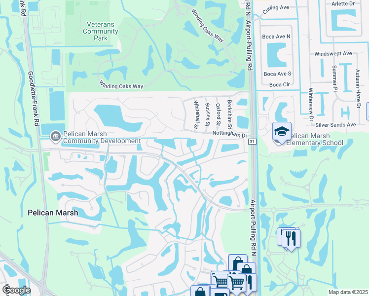 map of restaurants, bars, coffee shops, grocery stores, and more near 1958 Dory Court in Naples