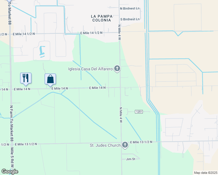 map of restaurants, bars, coffee shops, grocery stores, and more near 10509 Arboledas Drive in Weslaco