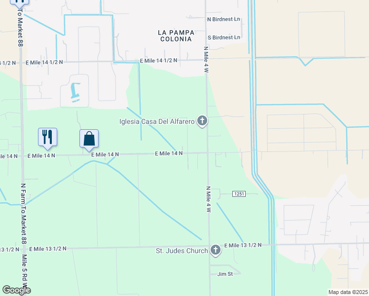 map of restaurants, bars, coffee shops, grocery stores, and more near 10509 Arboledas Drive in Weslaco