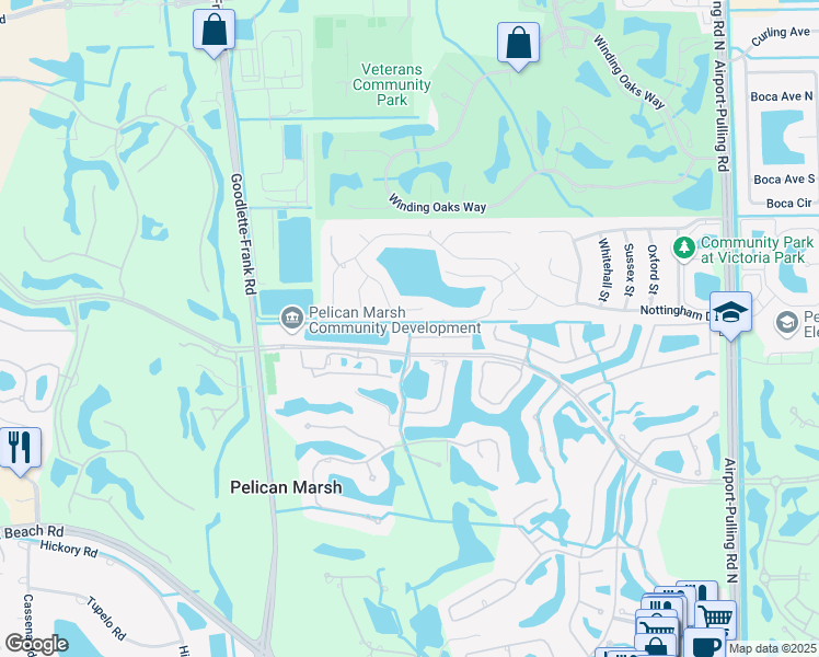 map of restaurants, bars, coffee shops, grocery stores, and more near 1737 Marsh Run in Naples