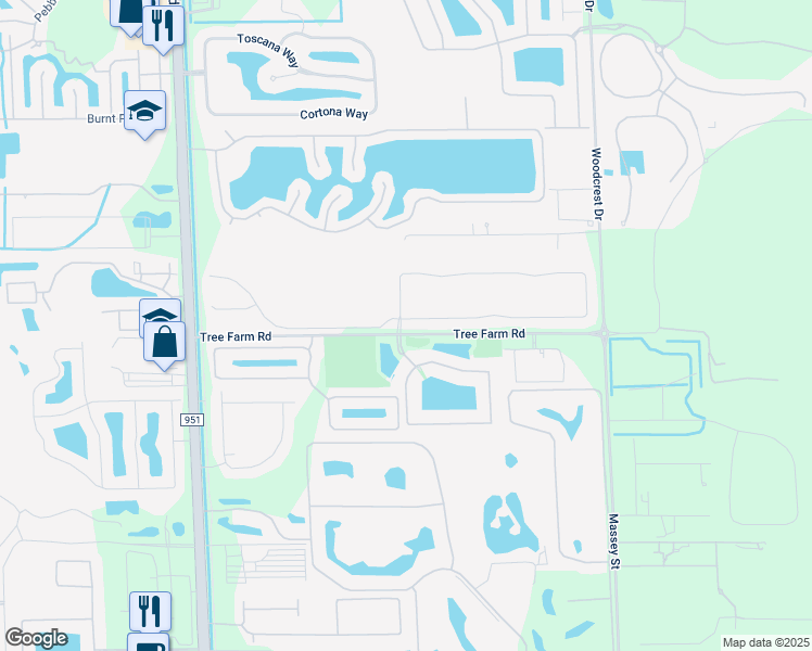 map of restaurants, bars, coffee shops, grocery stores, and more near 3260 Pilot Circle in Naples