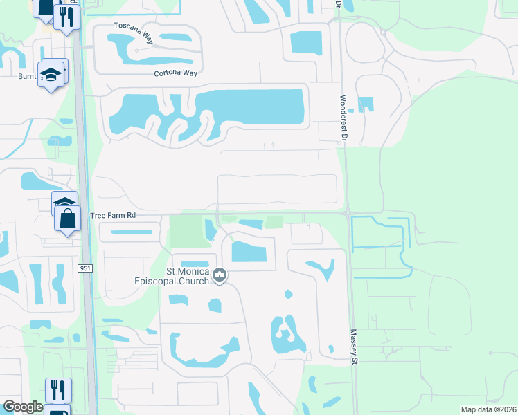 map of restaurants, bars, coffee shops, grocery stores, and more near 3300 Pilot Circle in Naples