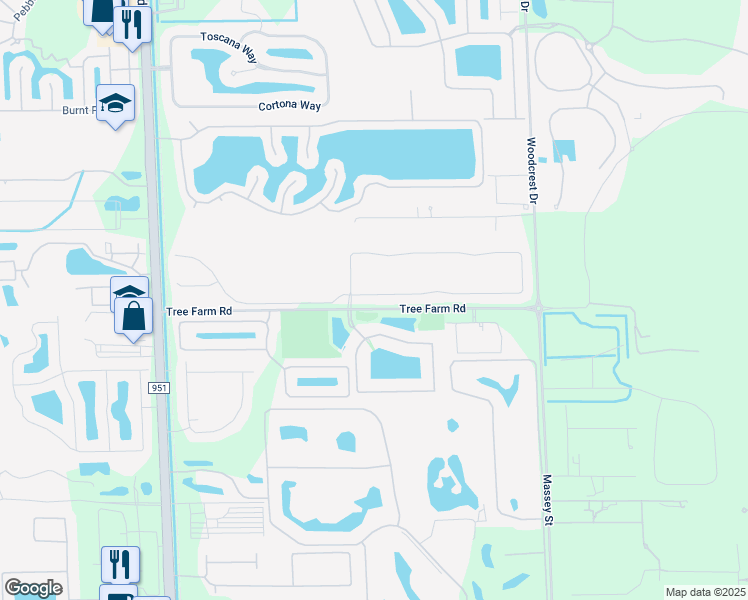 map of restaurants, bars, coffee shops, grocery stores, and more near 3260 Pilot Circle in Naples