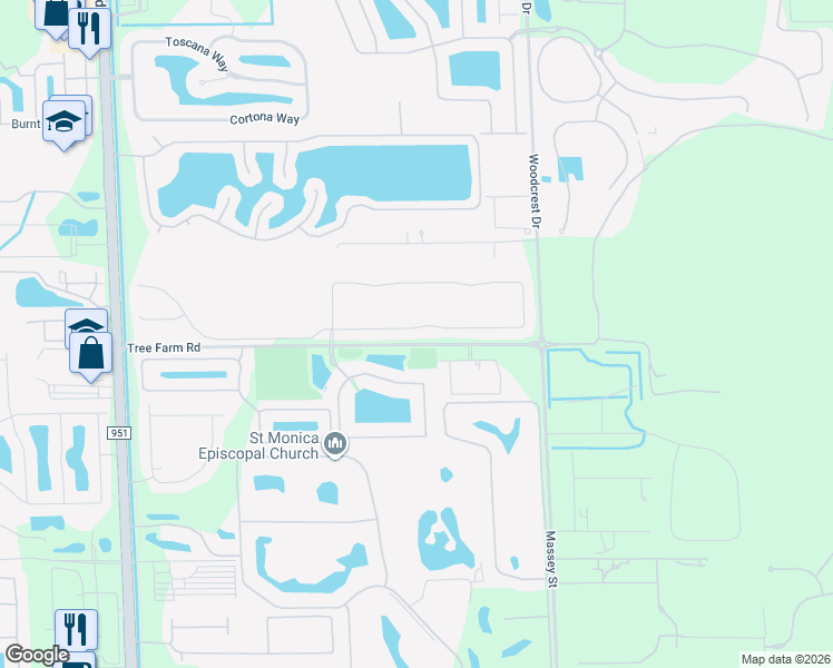 map of restaurants, bars, coffee shops, grocery stores, and more near 3300 Pilot Circle in Naples