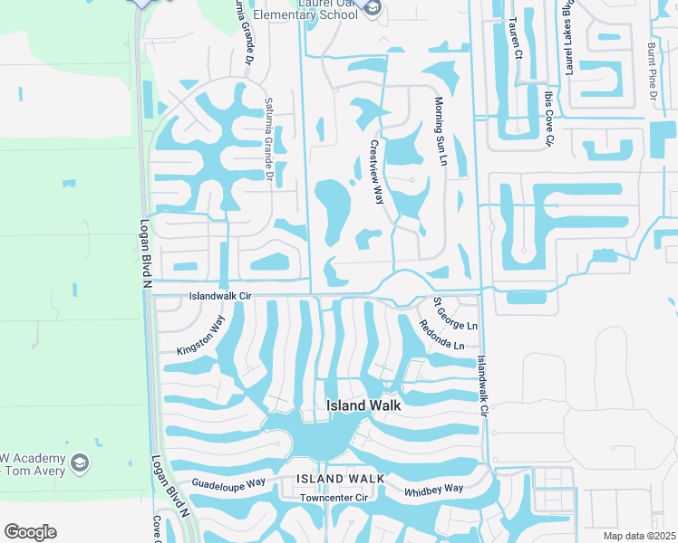 map of restaurants, bars, coffee shops, grocery stores, and more near 1612 Morning Sun Lane in Naples