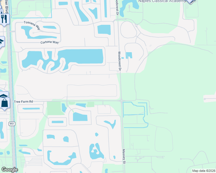 map of restaurants, bars, coffee shops, grocery stores, and more near 3529 Pilot Circle in Naples