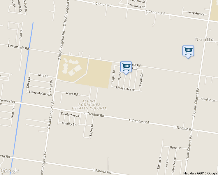 map of restaurants, bars, coffee shops, grocery stores, and more near 3823 Aspen Dr in Edinburg