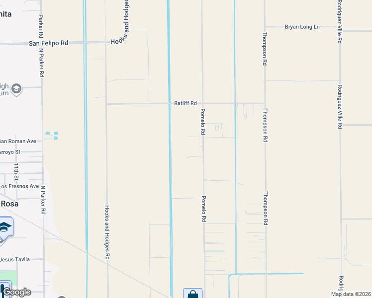 map of restaurants, bars, coffee shops, grocery stores, and more near 20520 Pomelo Road in Santa Rosa