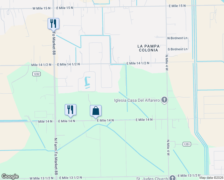 map of restaurants, bars, coffee shops, grocery stores, and more near 900 El Sol Drive in Weslaco