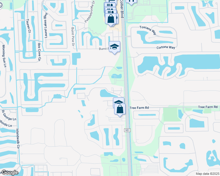 map of restaurants, bars, coffee shops, grocery stores, and more near 14915 Lighthouse Road in Naples