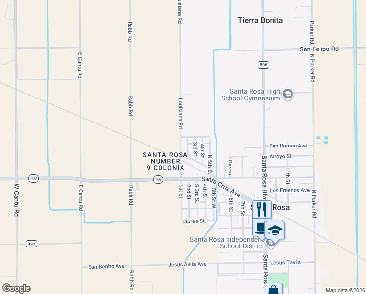map of restaurants, bars, coffee shops, grocery stores, and more near 616 Louisiana Rd in Santa Rosa