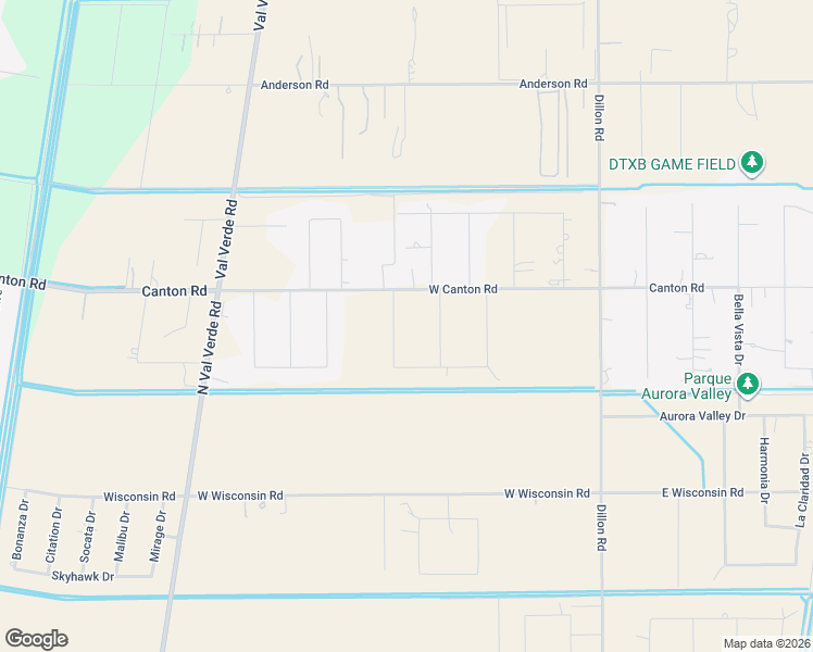 map of restaurants, bars, coffee shops, grocery stores, and more near 520 Canton Road in Donna