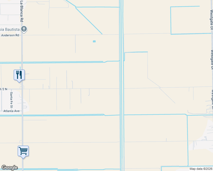 map of restaurants, bars, coffee shops, grocery stores, and more near Mile 14 1/2 North in Hidalgo County