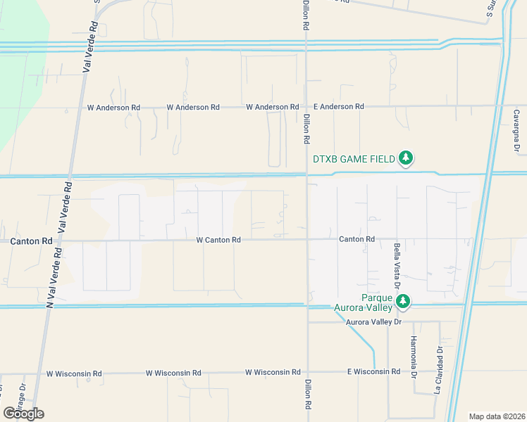 map of restaurants, bars, coffee shops, grocery stores, and more near 13003 Encanto Street in Edinburg