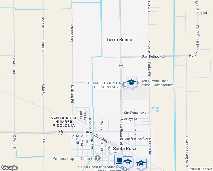 map of restaurants, bars, coffee shops, grocery stores, and more near in Tierra Bonita