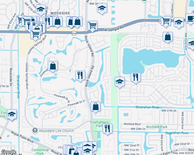 map of restaurants, bars, coffee shops, grocery stores, and more near 3014 Marion Avenue in Margate