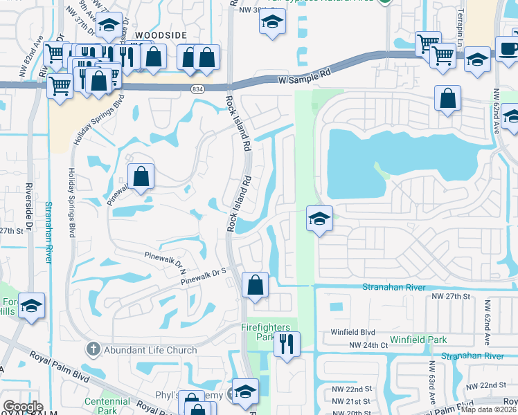 map of restaurants, bars, coffee shops, grocery stores, and more near 3014 Marion Avenue in Margate