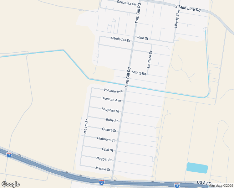 map of restaurants, bars, coffee shops, grocery stores, and more near 1408 Volcano Avenue in Penitas