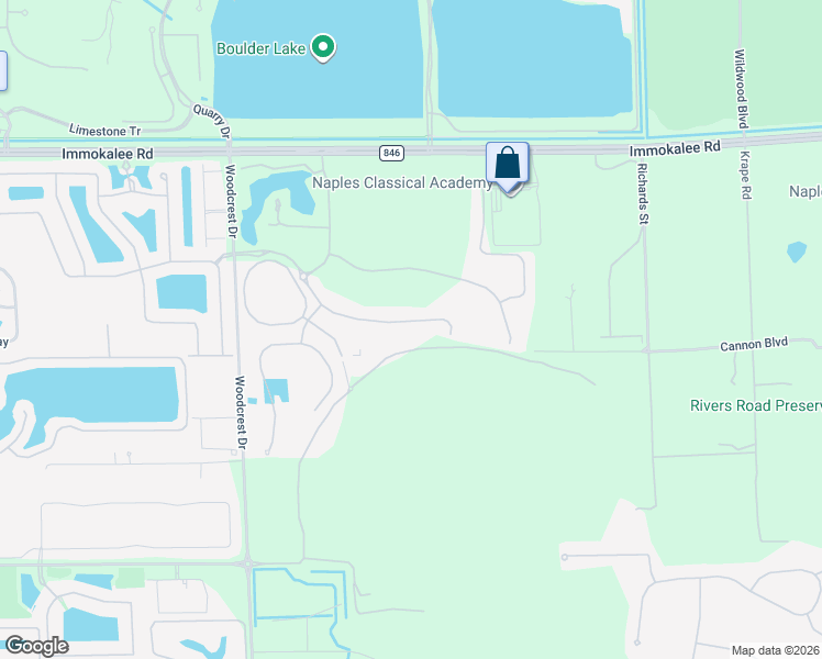 map of restaurants, bars, coffee shops, grocery stores, and more near 2098 Antigua Lane in Naples