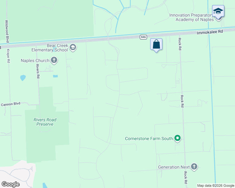 map of restaurants, bars, coffee shops, grocery stores, and more near 11603 Periwinkle Drive in Naples