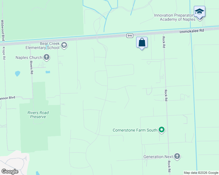 map of restaurants, bars, coffee shops, grocery stores, and more near 11603 Periwinkle Drive in Naples