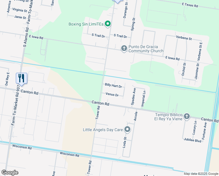 map of restaurants, bars, coffee shops, grocery stores, and more near 6918 Billy Hart Dr in Edinburg