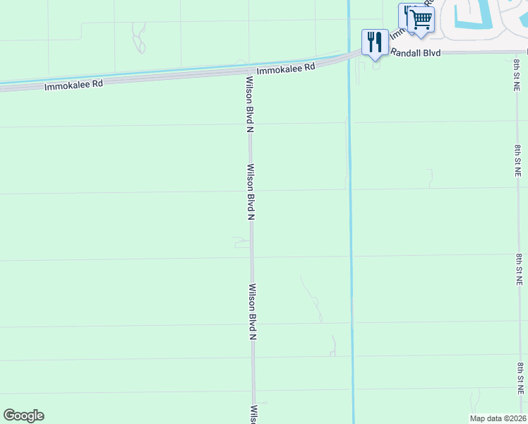 map of restaurants, bars, coffee shops, grocery stores, and more near 2130 Wilson Boulevard North in Naples