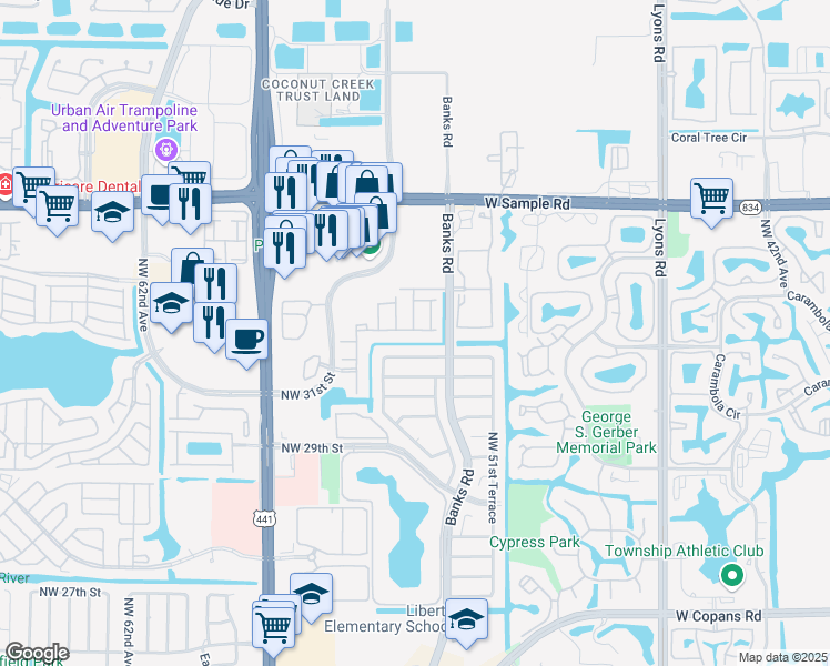 map of restaurants, bars, coffee shops, grocery stores, and more near 184 Jubilee Way in Margate