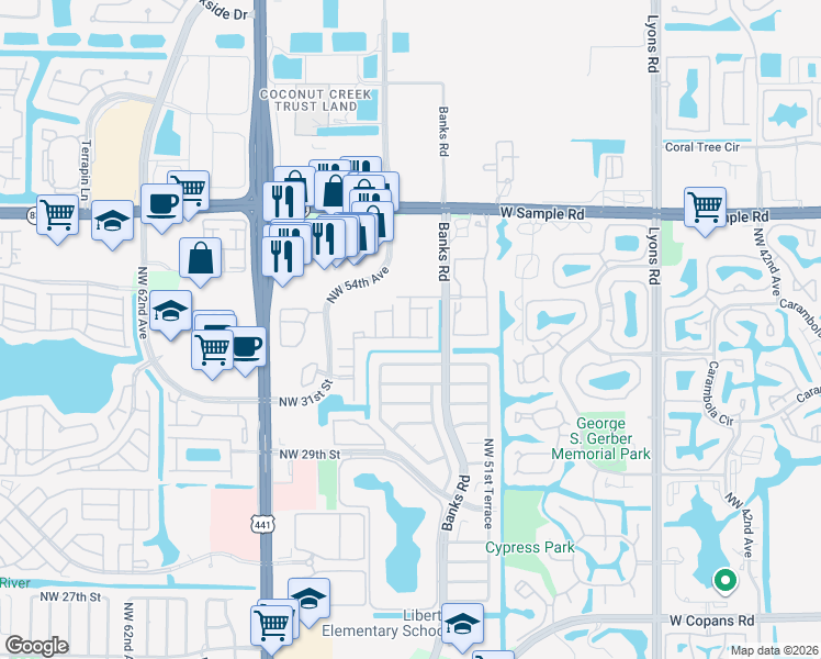 map of restaurants, bars, coffee shops, grocery stores, and more near 184 Jubilee Way in Margate