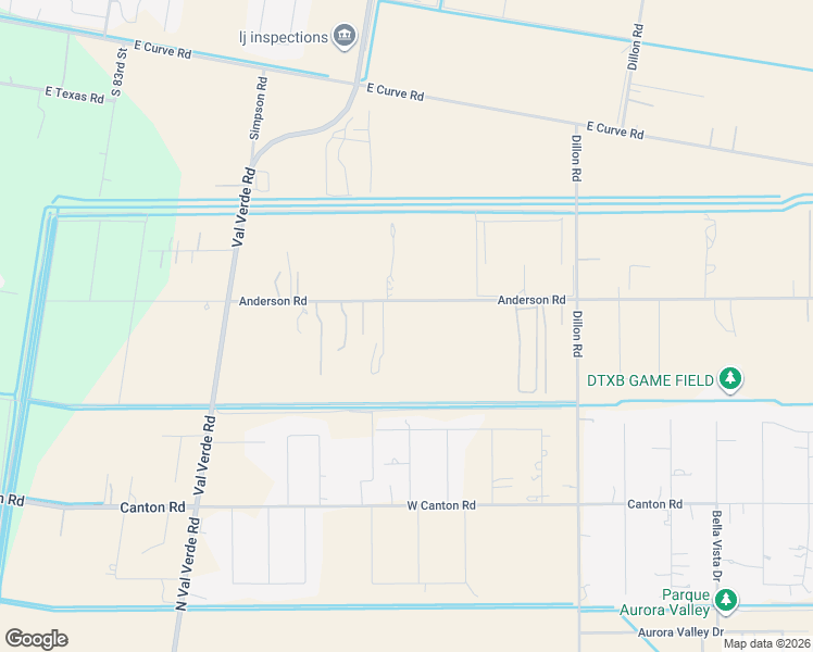 map of restaurants, bars, coffee shops, grocery stores, and more near 403 Anderson Road in Donna