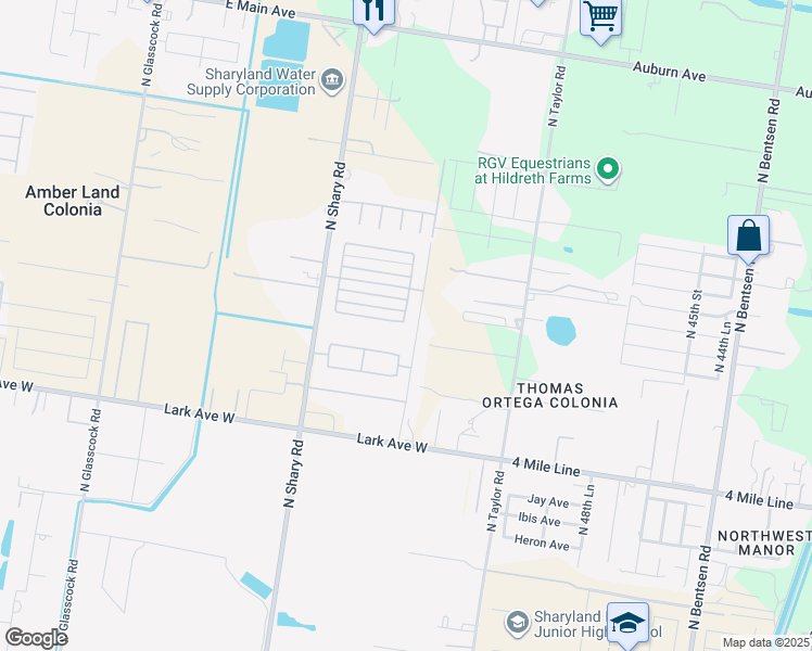 map of restaurants, bars, coffee shops, grocery stores, and more near 5604 Pelican Avenue in McAllen