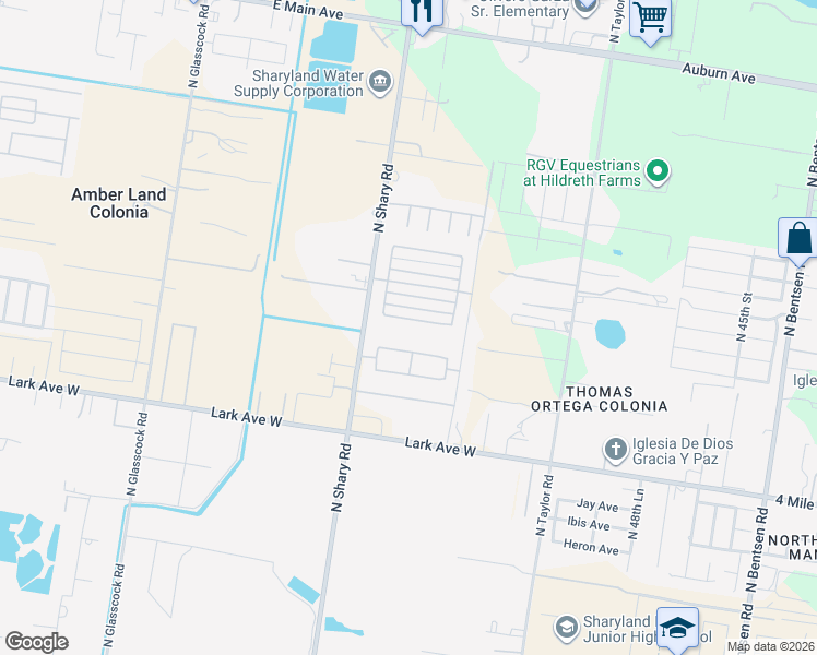 map of restaurants, bars, coffee shops, grocery stores, and more near 5812 Pelican Avenue in McAllen