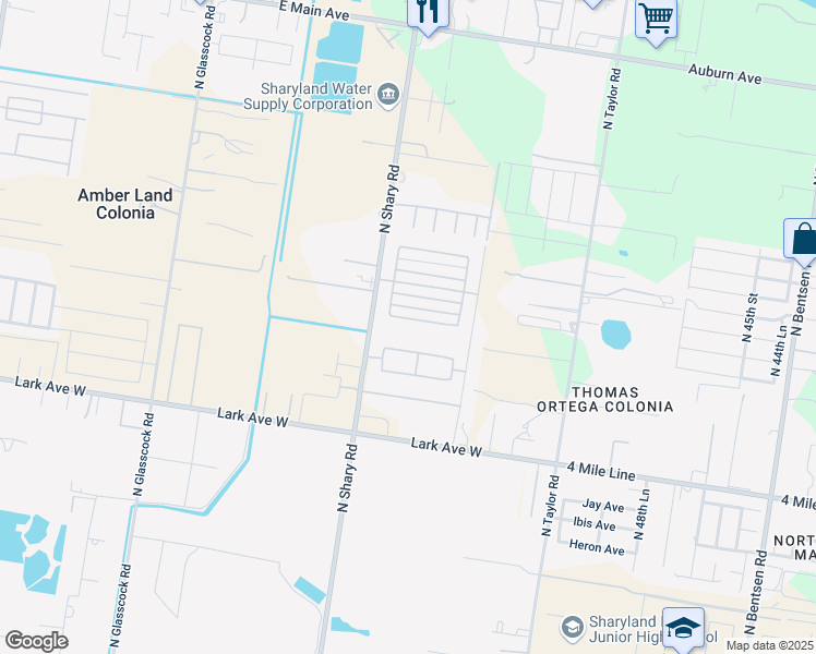 map of restaurants, bars, coffee shops, grocery stores, and more near 5809 Puffin Avenue in Palmhurst