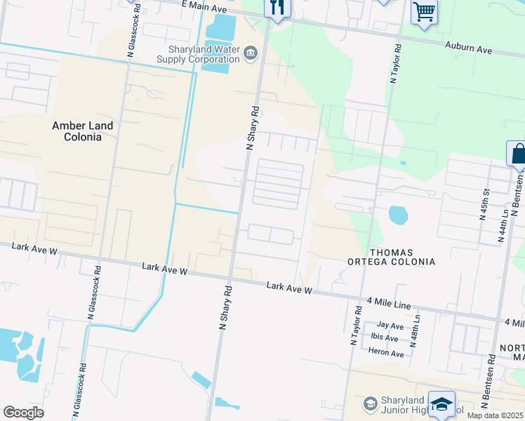 map of restaurants, bars, coffee shops, grocery stores, and more near 5812 Pelican Avenue in McAllen