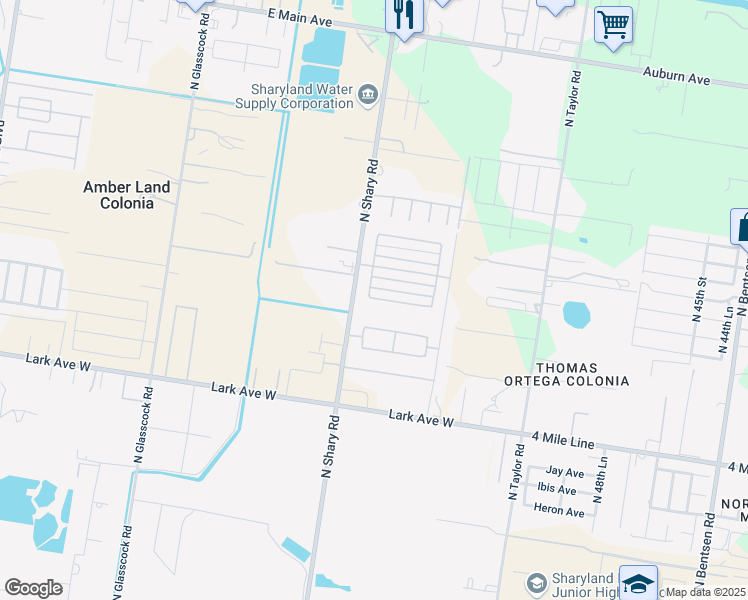map of restaurants, bars, coffee shops, grocery stores, and more near 5812 Pelican Avenue in McAllen